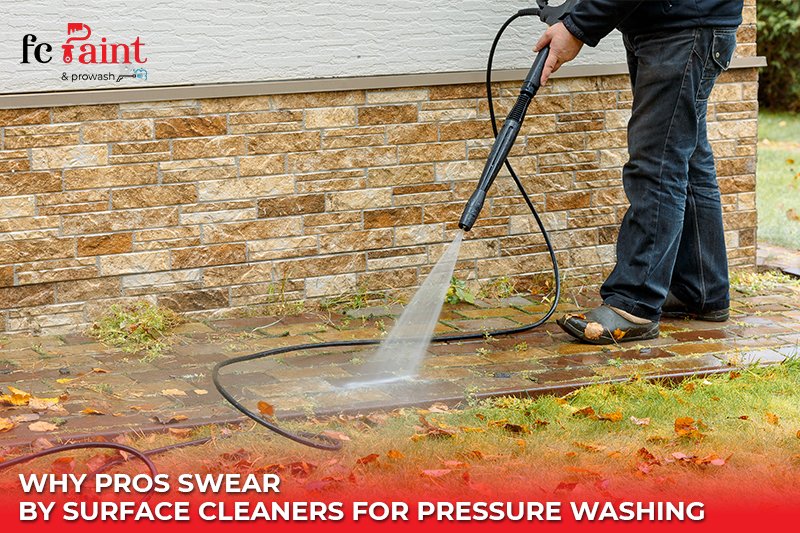 surface cleaner for pressure washer