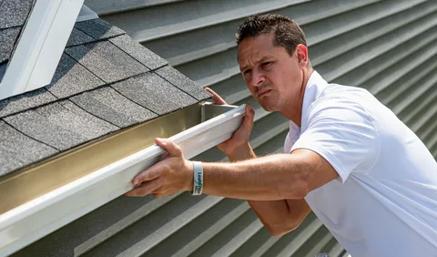 Inspecting Gutters for Damage Roof Gutter